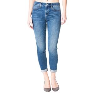 Nicole Miller Soho High Rise Ankle Skinny Med‎ Wash Denim Jeans